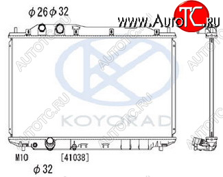 6 399 р. CIVIC {375x695 мм} РАДИАТОР ОХЛАЖДЕН (СЕДАН) (ХЭТЧБЭК) MT (KOYO) KOYORAD hdcvc06-911  с доставкой в г. Кемерово
