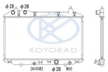 CIVIC {325x635 мм} РАДИАТОР ОХЛАЖДЕН (СЕДАН) (ХЭТЧБЭК) 1.4 MT (KOYO) KOYORAD hdcvc06-914