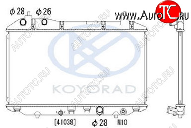 5 949 р. CIVIC {325x635 мм} РАДИАТОР ОХЛАЖДЕН (СЕДАН) (ХЭТЧБЭК) 1.4 MT (KOYO) KOYORAD hdcvc06-914  с доставкой в г. Кемерово