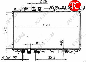 6 649 р. CIVIC (375x695 мм) РАДИАТОР ОХЛАЖДЕН (СЕДАН) (ХЭТЧБЭК) AT BODYPARTS hdcvc06-916  с доставкой в г. Кемерово