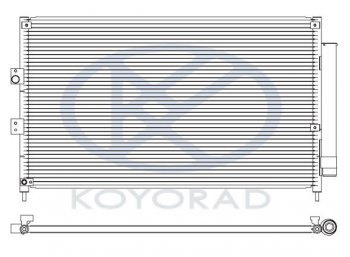 CIVIC КОНДЕНСАТОР КОНДИЦ (СЕДАН) (ХЭТЧБЭК) (KOYO) KOYORAD hdcvc06-934