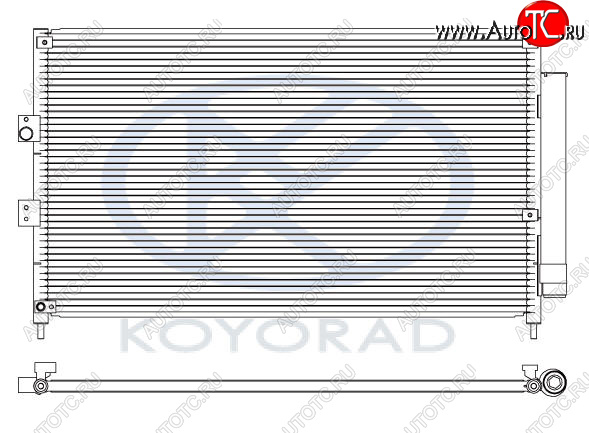 5 449 р. CIVIC КОНДЕНСАТОР КОНДИЦ (СЕДАН) (ХЭТЧБЭК) (KOYO) KOYORAD hdcvc06-934  с доставкой в г. Кемерово