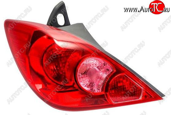5 999 р. Левый фонарь DEPO  Nissan Tiida  1 хэтчбек (2007-2010) C11 дорестайлинг  с доставкой в г. Кемерово