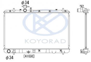 13 399 р. SX-4 РАДИАТОР ОХЛАЖДЕН 1.5 1.6 MT (KOYO) KOYORAD szsx406-910  с доставкой в г. Кемерово. Увеличить фотографию 1