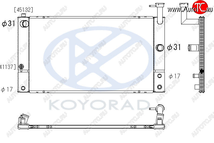 9 999 р. PRIUS РАДИАТОР ОХЛАЖДЕН (вариатор) (KOYO) KOYORAD typri04-910  с доставкой в г. Кемерово