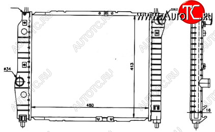 6 699 р. AVEO РАДИАТОР ОХЛАЖДЕН MT 1.2 1.4 BODYPARTS cvave04-914  с доставкой в г. Кемерово