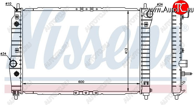 3 799 р. AVEO РАДИАТОР ОХЛАЖДЕН AT 1.4 BODYPARTS cvave04-915  с доставкой в г. Кемерово