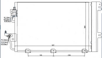 ASTRA (+ ZAFIRA 05-) КОНДЕНСАТОР КОНДИЦ (см.каталог) BODYPARTS opast04-931