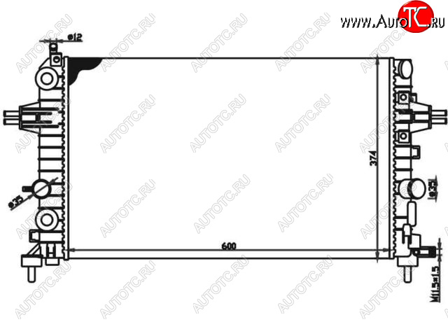 4 499 р. ASTRA (+ ZAFIRA B 05-) РАДИАТОР ОХЛАЖДЕН (см.каталог) BODYPARTS opast04-913  с доставкой в г. Кемерово