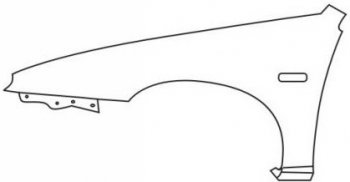 323F КРЫЛО ПЕРЕДН ЛЕВ (5 дв) (Тайвань) BODYPARTS mz32f90-270-l