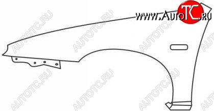 2 299 р. 323F КРЫЛО ПЕРЕДН ЛЕВ (5 дв) (Тайвань) BODYPARTS mz32f90-270-l  с доставкой в г. Кемерово
