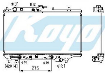 323F РАДИАТОР ОХЛАЖДЕН AT 1.6 1.8 (5 дв) BODYPARTS mz32f90-910