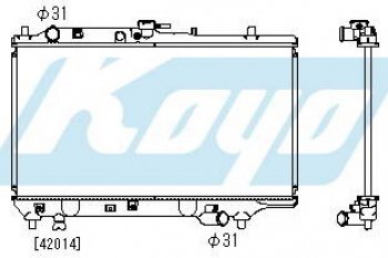 323F РАДИАТОР ОХЛАЖДЕН MT 1.6 1.8 (5 дв) (KOYO) KOYORAD mz32f90-911