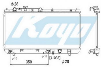 323 РАДИАТОР ОХЛАЖДЕН AT 1.4 1.5 1.9 (KOYO) KOYORAD mz32398-912