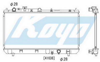 323 РАДИАТОР ОХЛАЖДЕН MT 1.4 1.6 1.9 (KOYO) KOYORAD mz32398-913