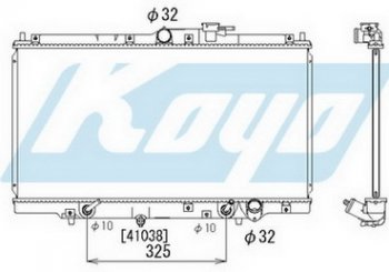ACCORD {CDPRELUDE 97-} РАДИАТОР ОХЛАЖДЕН AT 2 2.2 (KOYO) KOYORAD hdacr94-911