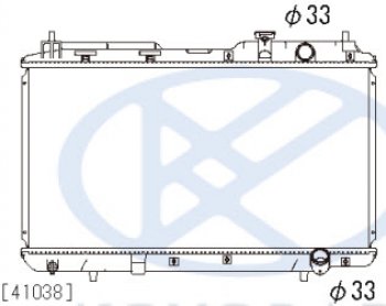 CR-V РАДИАТОР ОХЛАЖДЕН (1 ряд) АЛЮМИН (KOYO) MT KOYORAD hdcrv96-913