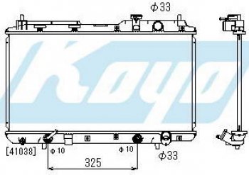 CR-V РАДИАТОР ОХЛАЖДЕН AT 2 (1 ряд) АЛЮМИН BODYPARTS hdcrv96-911