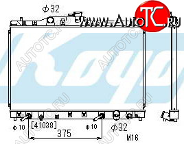 11 449 р. LEGEND РАДИАТОР ОХЛАЖДЕН AT 3.2 (KOYO) KOYORAD hdleg91-910  с доставкой в г. Кемерово