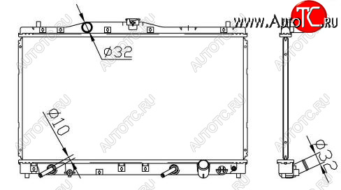 8 399 р. LEGEND РАДИАТОР ОХЛАЖДЕН 3.5 AT BODYPARTS hdleg96-910  с доставкой в г. Кемерово
