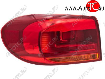 5 599 р. Левый фонарь DEPO Volkswagen Tiguan NF рестайлинг (2011-2017)  с доставкой в г. Кемерово