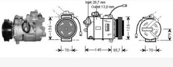 AUDI A4 {A6 97-Passat 1.9tdi 00-Super B 02-} КОМПРЕССОР КОНДИЦ (см.каталог) (AVA) AVA ai0a495-972