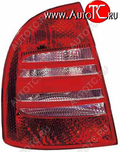 5 499 р. Левый фонарь DEPO Skoda Superb седан 3U дорестайлинг (2001-2006)  с доставкой в г. Кемерово