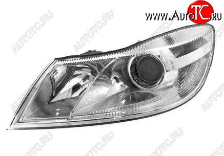 12 249 р. Левая фара (c электрокорректором) DEPO  Skoda Octavia  A5 (2008-2013) лифтбэк рестайлинг  с доставкой в г. Кемерово