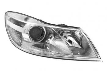 Правая фара (c электрокорректором) DEPO Skoda Octavia  A5 (2008-2013) лифтбэк рестайлинг
