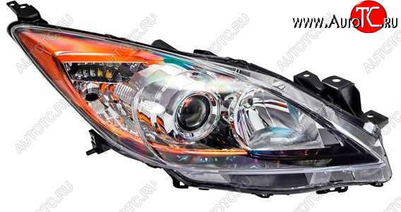 11 549 р. Правая фара (линзован, под корректор) DEPO Mazda 3/Axela BL дорестайлинг седан (2009-2011)  с доставкой в г. Кемерово