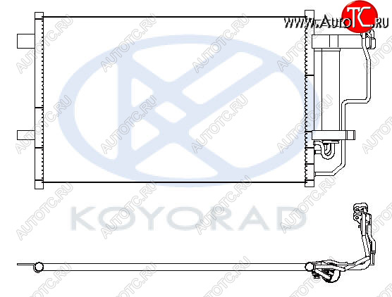 6 299 р. 3 КОНДЕНСАТОР КОНДИЦ (KOYO) KOYORAD mzx0309-930  с доставкой в г. Кемерово