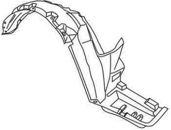 699 р. Правый подкрылок передний TYG  Honda Accord ( 5 CD,  5 CE) (1995-1997) седан рестайлинг, универсал рестайлинг  с доставкой в г. Кемерово. Увеличить фотографию 1