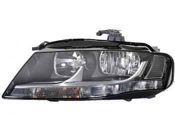 Левая фара (c электрокорректором) DEPO Audi A4  B8 (2007-2011) дорестайлинг, седан