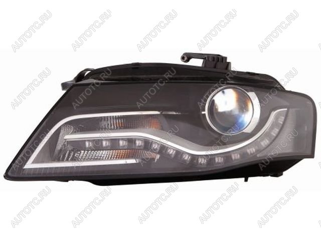 22 549 р. Левая фара (с электрокорректором, ксенон) DEPO  Audi A4  B8 (2007-2011) дорестайлинг, седан  с доставкой в г. Кемерово