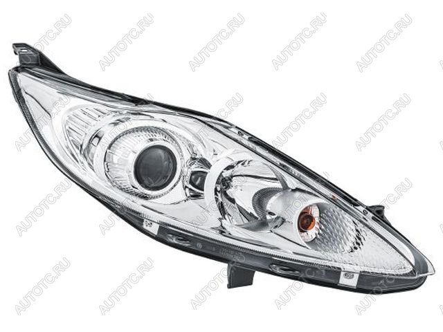 13 349 р. Правая фара (c электрокорректором) DEPO  Ford Fiesta  6 (2008-2013) хэтчбэк 3 дв. дорестайлинг, хэтчбэк 5 дв. дорестайлинг (линзован)  с доставкой в г. Кемерово