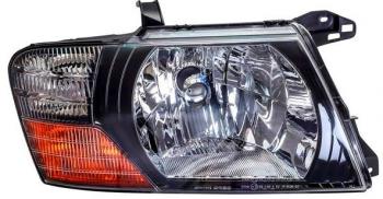 Правая фара (под корректор) DEPO Mitsubishi Pajero  3 V60 (1999-2003) дорестайлинг