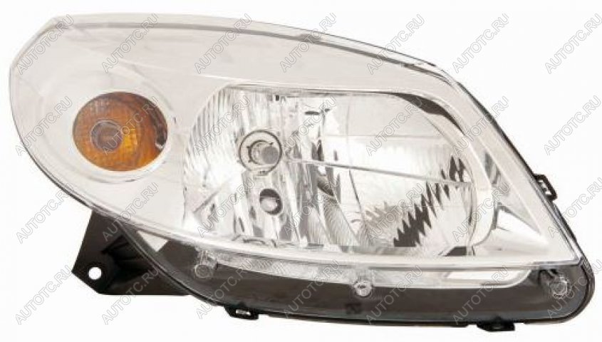 7 599 р. Правая фара (корректор) DEPO  Renault Sandero  (BS) (2009-2014)  с доставкой в г. Кемерово