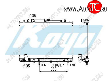 4 599 р. PAJERO SPORT (6G72+USA) РАДИАТОР ОХЛАЖДЕН AT 3 V6 BODYPARTS mbpas97-912  с доставкой в г. Кемерово