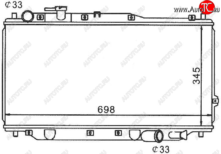4 999 р. SPECTRA 05- РАДИАТОР ОХЛАЖДЕН MT (см.каталог) BODYPARTS kaspe05-911  с доставкой в г. Кемерово
