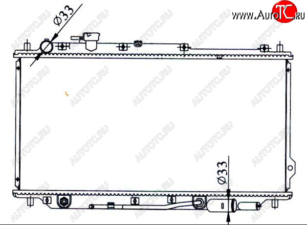 4 099 р. SPECTRA РАДИАТОР ОХЛАЖДЕН AT (см.каталог) BODYPARTS kaspe05-912  с доставкой в г. Кемерово