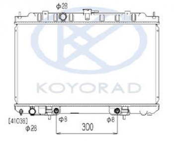 BLUEBIRD SYLPHY {Sentra Sunny   Wingroad AD Ban 00-} РАДИАТОР ОХЛАЖДЕН AT KOYORAD nnsyl00-910