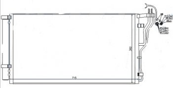 SONATA (OPTIMA 10-) КОНДЕНСАТОР КОНДИЦ BODYPARTS hnson10-930