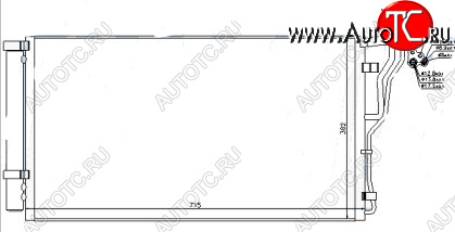 4 649 р. SONATA (OPTIMA 10-) КОНДЕНСАТОР КОНДИЦ BODYPARTS hnson10-930  с доставкой в г. Кемерово