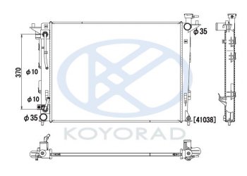 13 099 р. IX35 {KIA SPORTAGE 10- (mot. G4KD)} РАДИАТОР ОХЛАЖДЕН (бензин) AT (KOYO) KOYORAD hnx3510-911  с доставкой в г. Кемерово. Увеличить фотографию 1