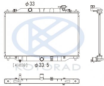 CX5 РАДИАТОР ОХЛАЖДЕН MT AT (KOYO) KOYORAD mzcx512-910
