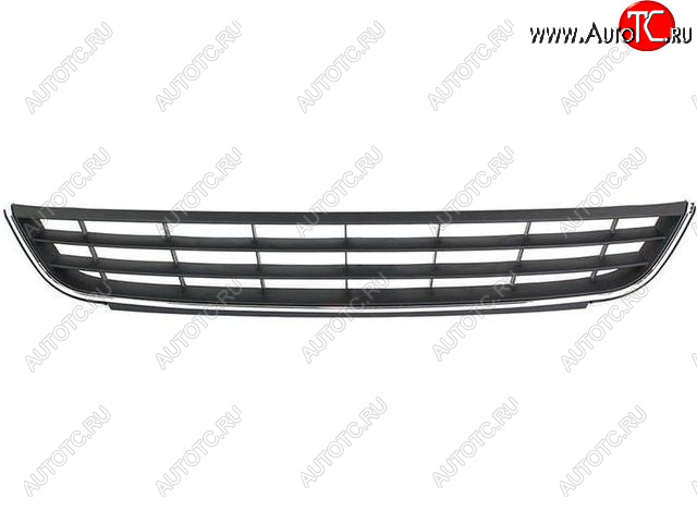 1 229 р. Центральная решетка переднего бампера BodyParts  Volkswagen Jetta  A6 (2011-2015) седан дорестайлинг (молдинг хром)  с доставкой в г. Кемерово