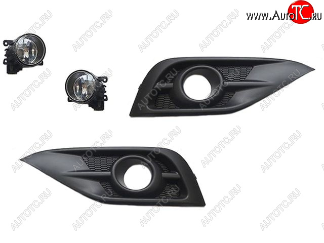 5 249 р. CR-V ФАРА ПРОТИВОТУМ Л+П (КОМПЛЕКТ) С РЕШЕТК BODYPARTS hdcrv12-072-n  с доставкой в г. Кемерово