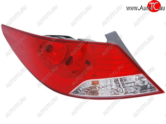 5 249 р. Левый фонарь DEPO Hyundai Solaris RBr седан дорестайлинг (2010-2014)  с доставкой в г. Кемерово