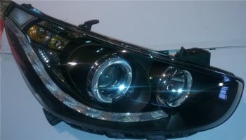 36 849 р. SOLARIS ФАРА Л+П (КОМПЛЕКТ) ТЮНИНГ ЛИНЗОВАН (DEVIL EYES) С СВЕТЯЩ ОБОДК С РЕГ.МОТОР (EAGLE EYES) ВНУТРИ ЧЕРН EAGLE EYES hnsol11-000b-n  с доставкой в г. Кемерово. Увеличить фотографию 1