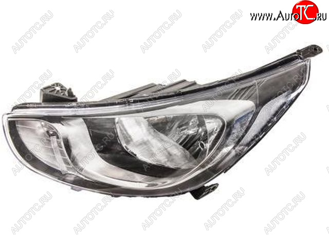 9 549 р. Левая фара (c электрокорректором) DEPO  Hyundai Solaris  RBr (2010-2014) седан дорестайлинг  с доставкой в г. Кемерово